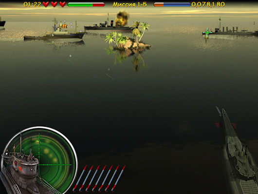 Скриншот 1 Морской бой. Подводная война