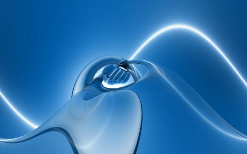 abstract blue, 3D обои