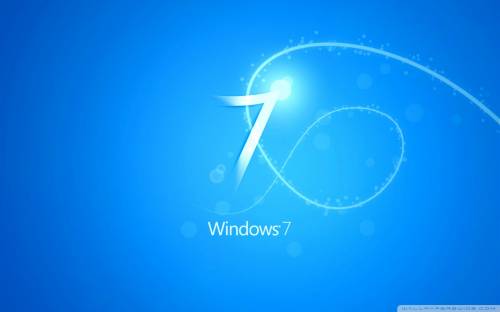 Windows 7 голубой, Windows